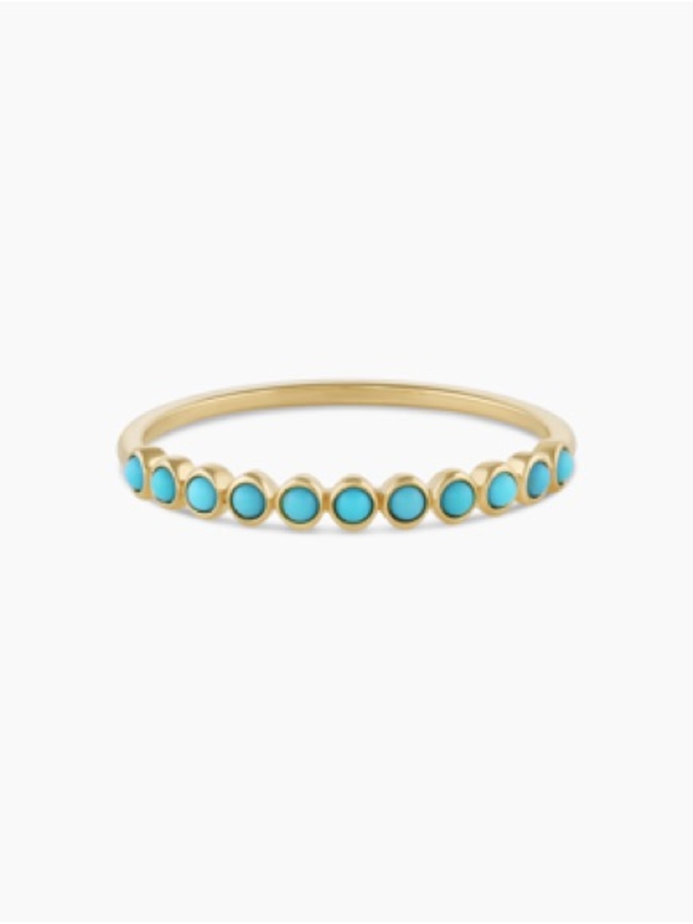 Gorjana 14K Gold Classic Turquoise Ring